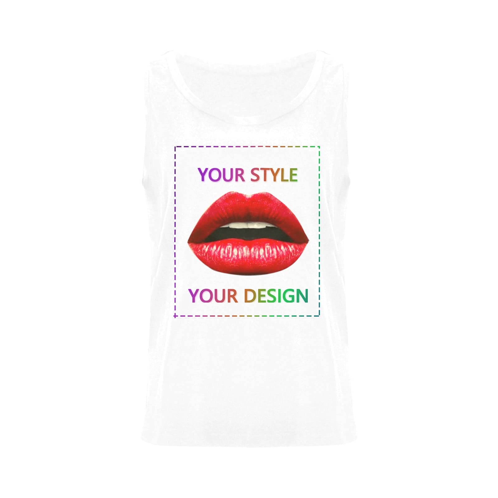 Custom Photo & Text Tank Tops for Women - Personalized Summer Fashion Tops - Perfect for Beach Outings, Music Festivals & Casual Wear