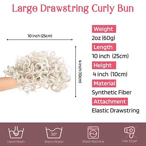 Messy Bun Hair Piece - Stretchy Elastic Drawstring Ponytail Holder for Women | Perfect for Workouts, Yoga, and Everyday Hairstyles