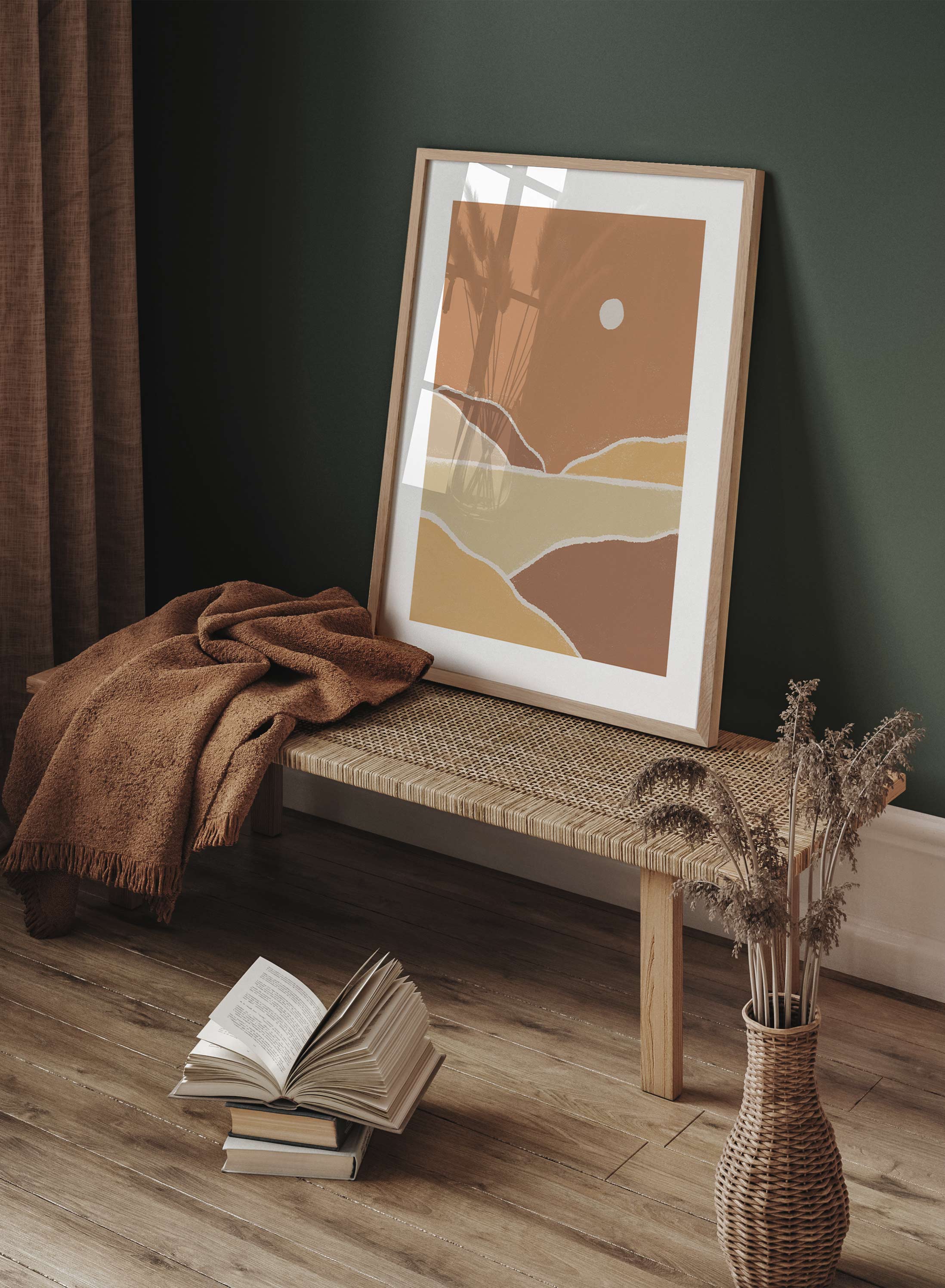 Sahara Desert Landscape Poster - Stunning Wall Art for Home & Office Decor | Perfect for Living Room, Bedroom & Office Spaces