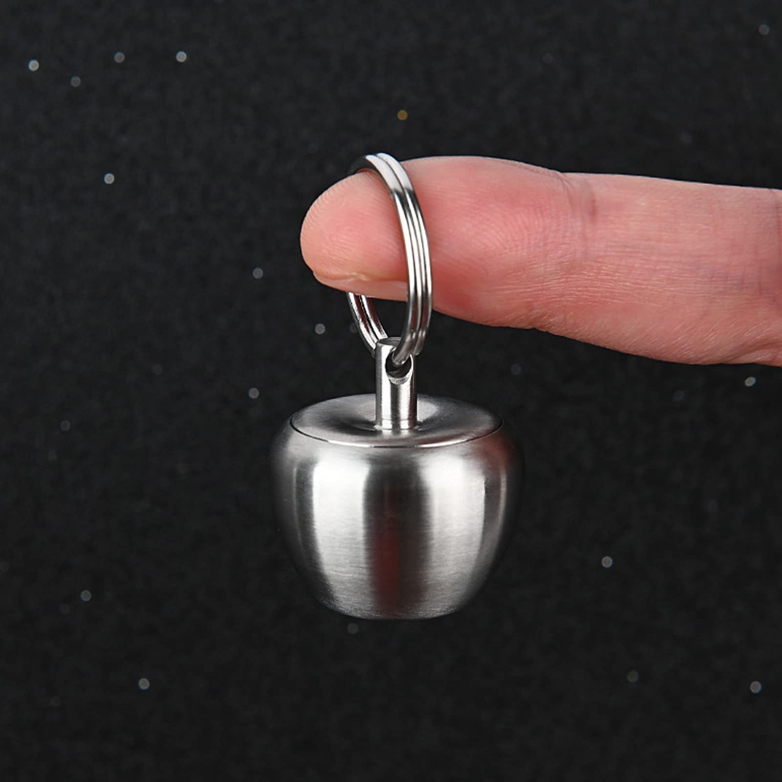 Premium Stainless Steel Keychain Organizer - Mini Portable Metal Case with Airtight Seal for Jewelry, Pills, and Small Items | Perfect for Travel, Gym, and Everyday Carry (EDC)