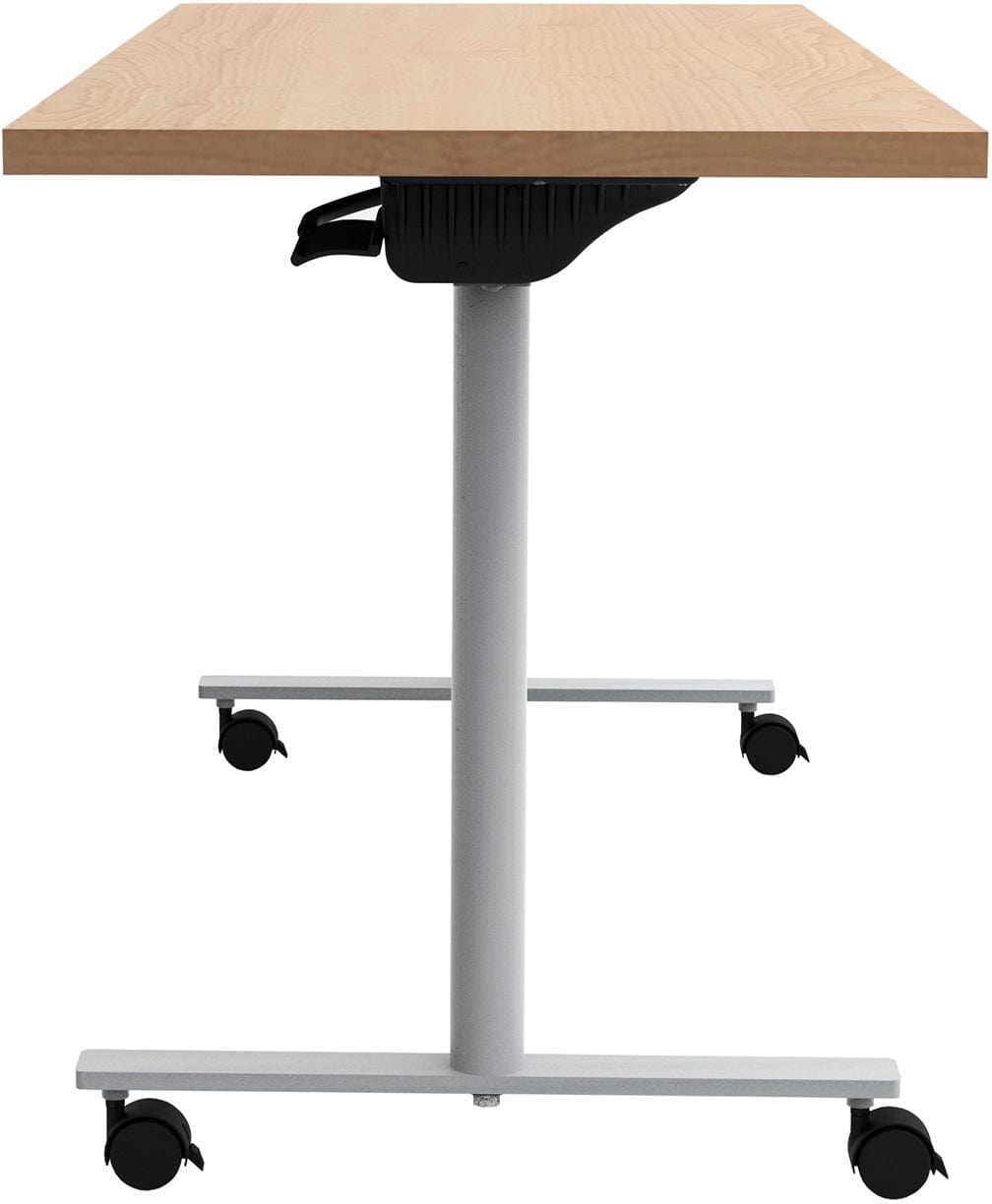Safco JURNI 60 x 24 Inch Flip Top Table with Locking Casters [JN6024NFLPCA] - Perfect for Office, Classroom, and Home Workspace Use