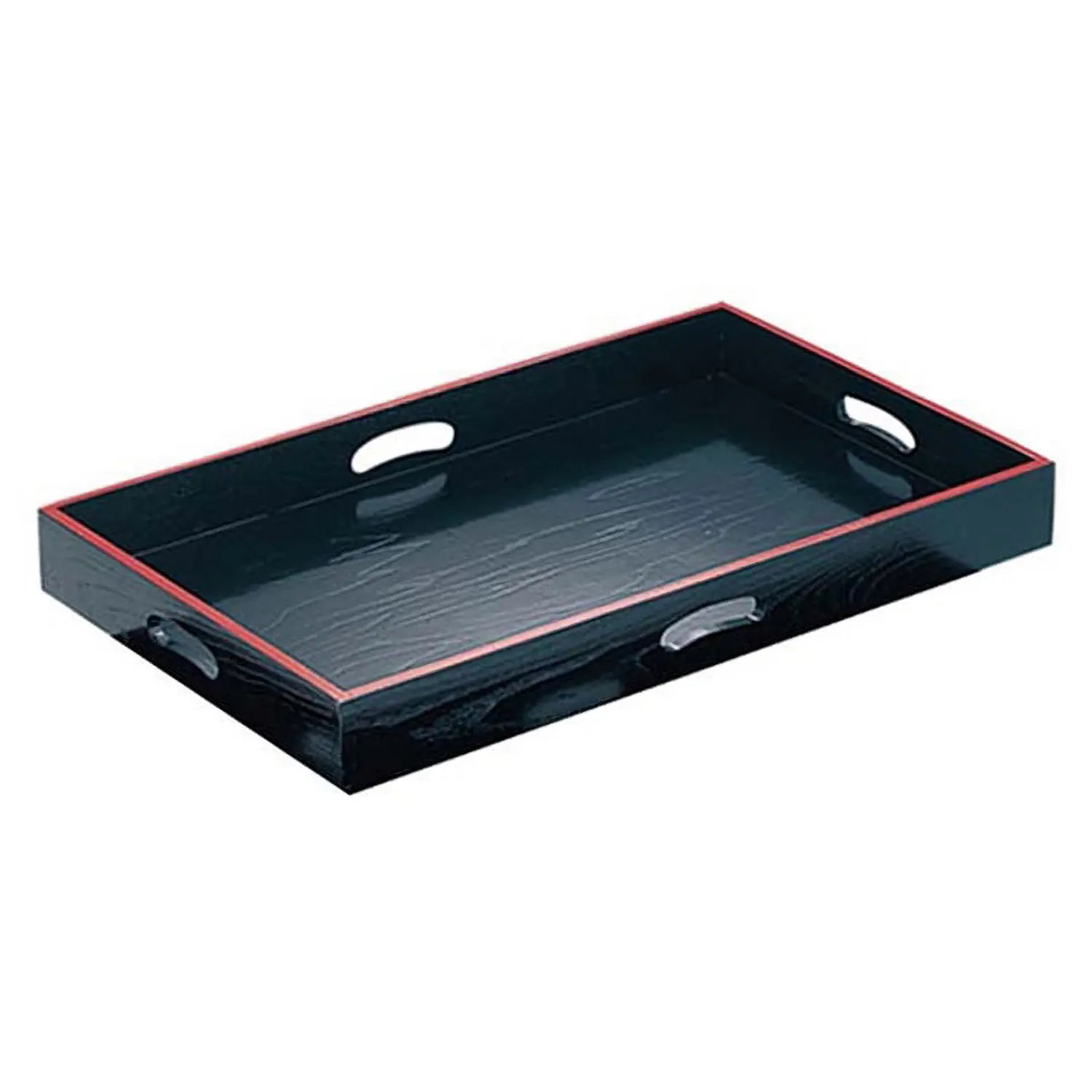 Premium EBM Wood Serving Tray with Handles - Rustic Wooden Breakfast Tray for Coffee, Tea, and Brunch in Bed - Perfect for Home, Hotel, and Gift Giving