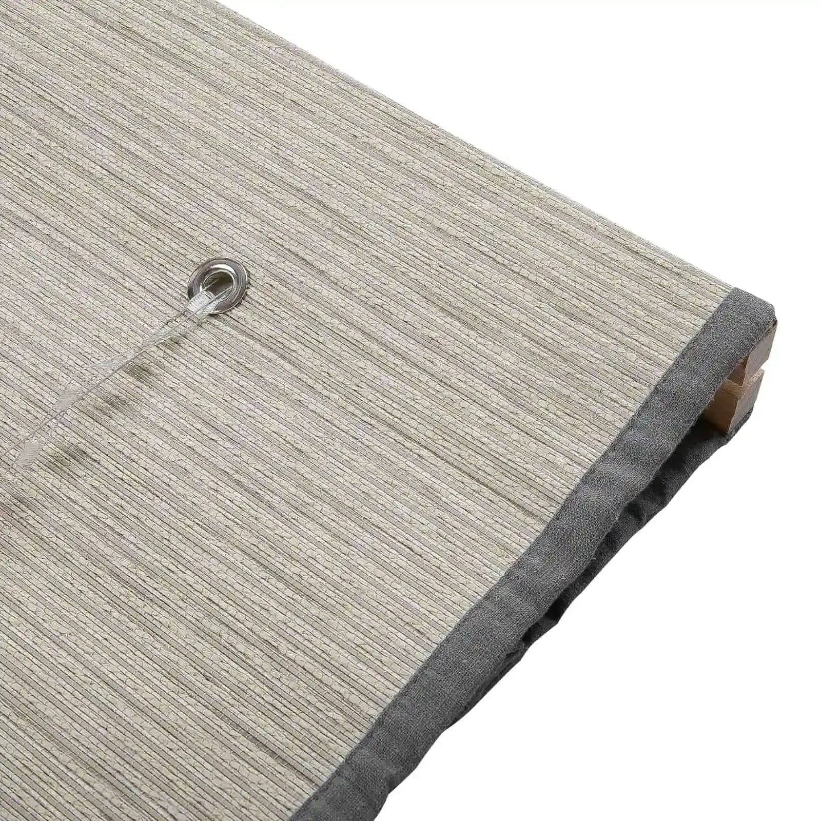 Rae Natural Kenaf Woven Wood Window Shades - Light Khaki | Eco-Friendly Bamboo Blinds for Living Room & Bedroom