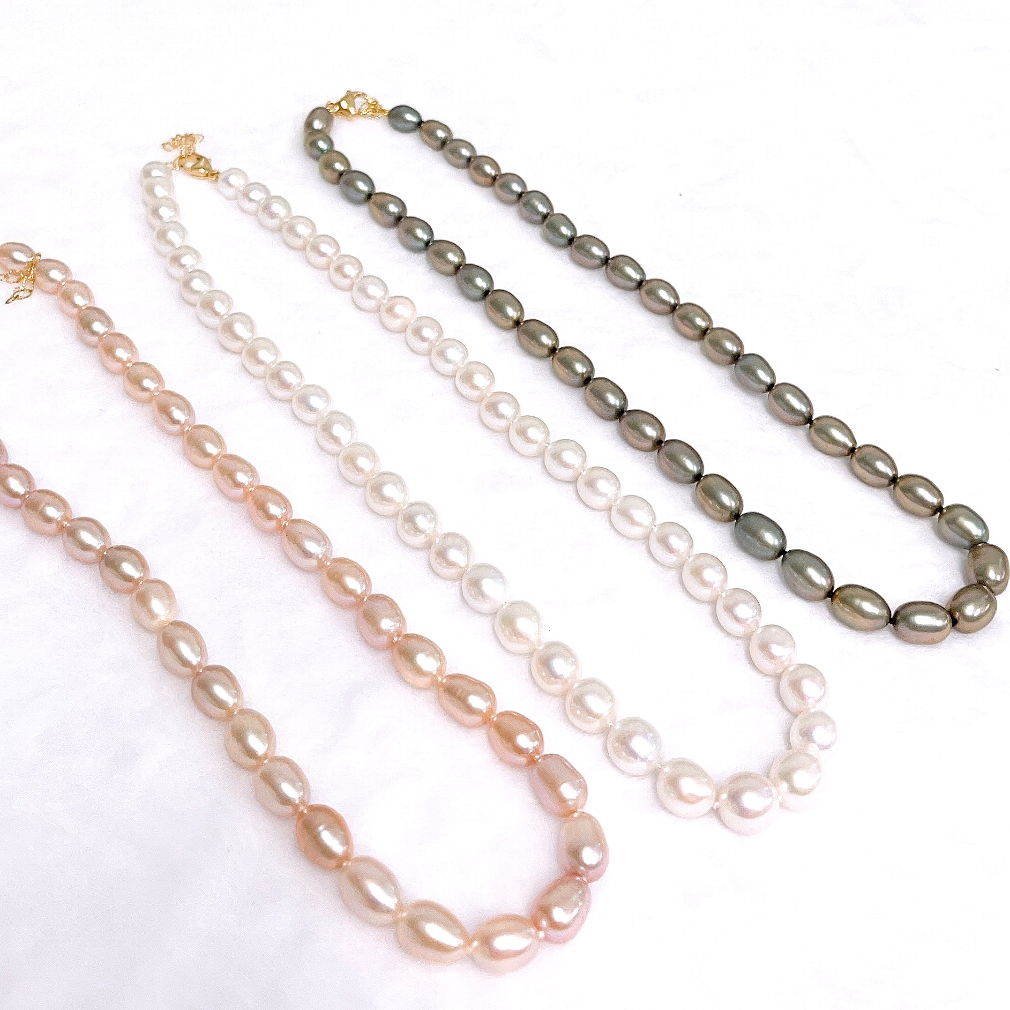 Pink Pearl Necklace MARI (N398) - Elegant Jewelry for Women, Perfect for Weddings, Parties & Gifts