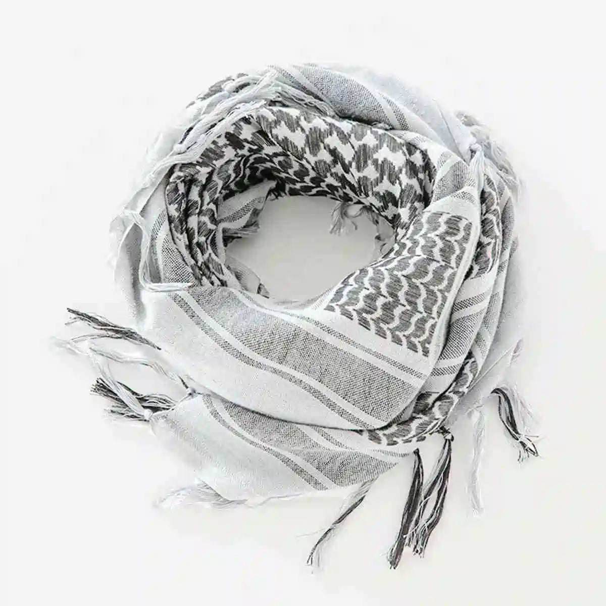 100% Cotton Keffiyeh Scarf - Soft & Breathable Arab Shemagh for Men & Women - Perfect for Outdoor Activities, Travel, and Fashion Accessories