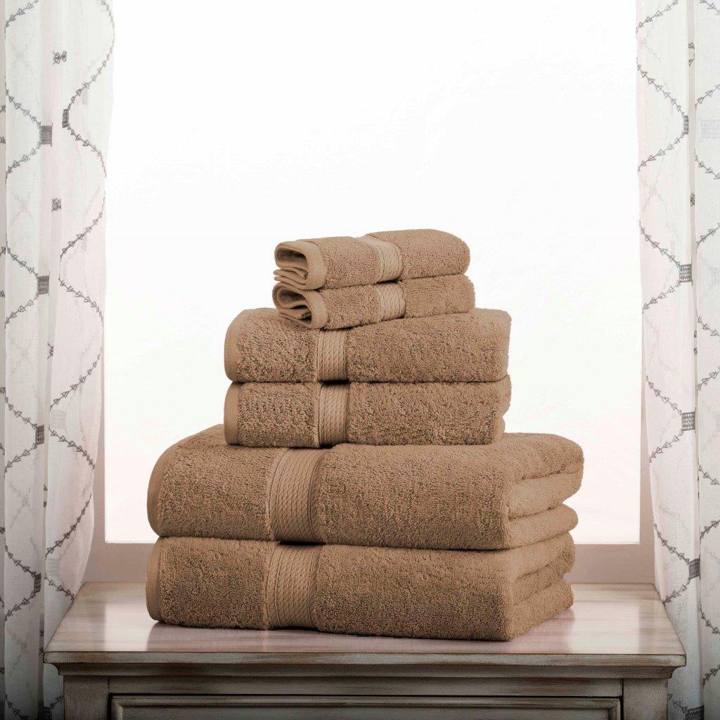 Premium 6-Piece Egyptian Cotton Towel Set - Ultra Soft, Heavyweight & Luxurious Bath Towels for Spa, Hotel & Home Use