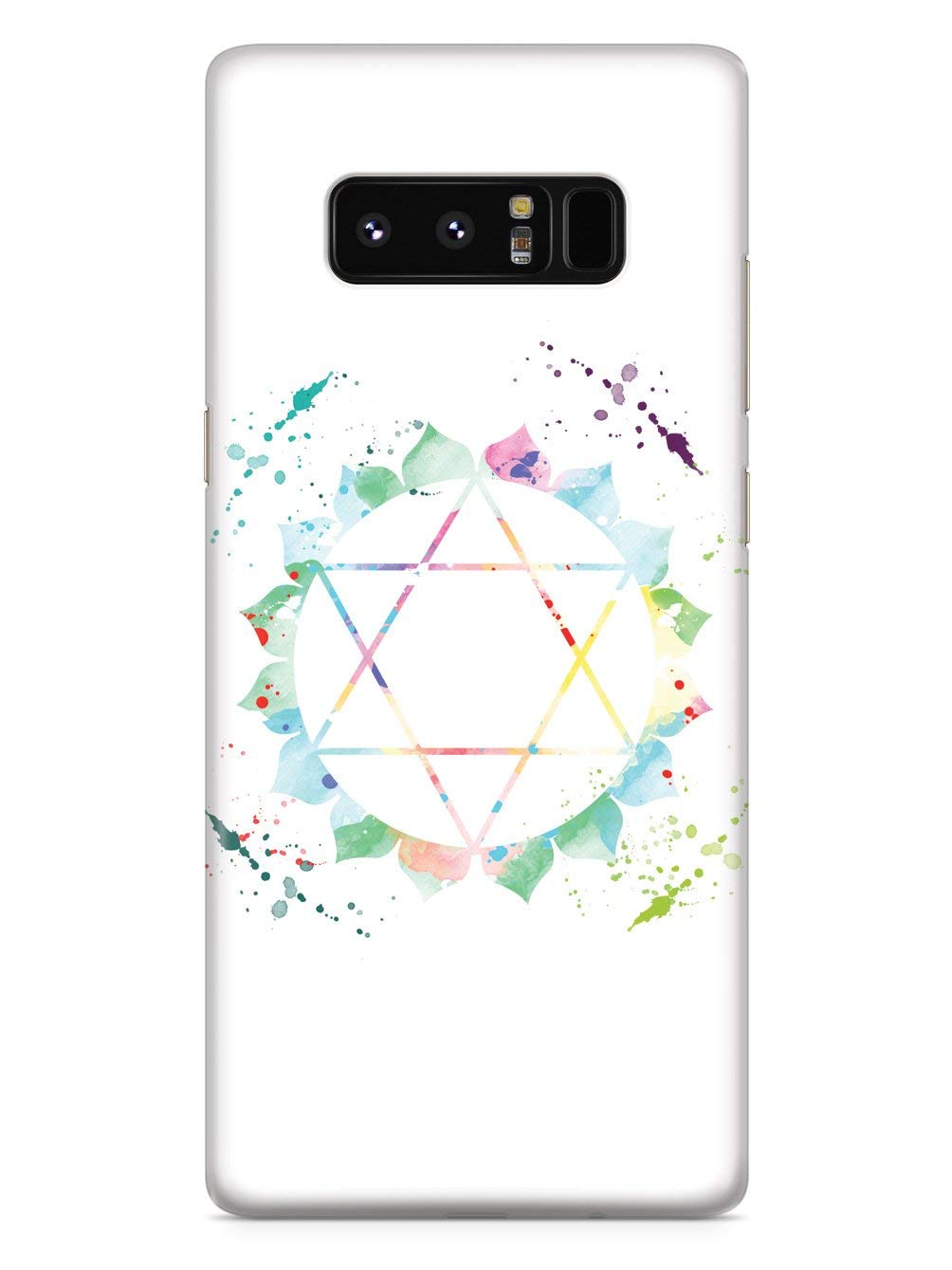 Inspired Cases - Galaxy Note 8 Case with 3D Textured Design | Protective Phone Cover for Samsung Galaxy Note 8 | Heart & Chakra Pattern | Perfect for Daily Use, Work, and Travel Protection