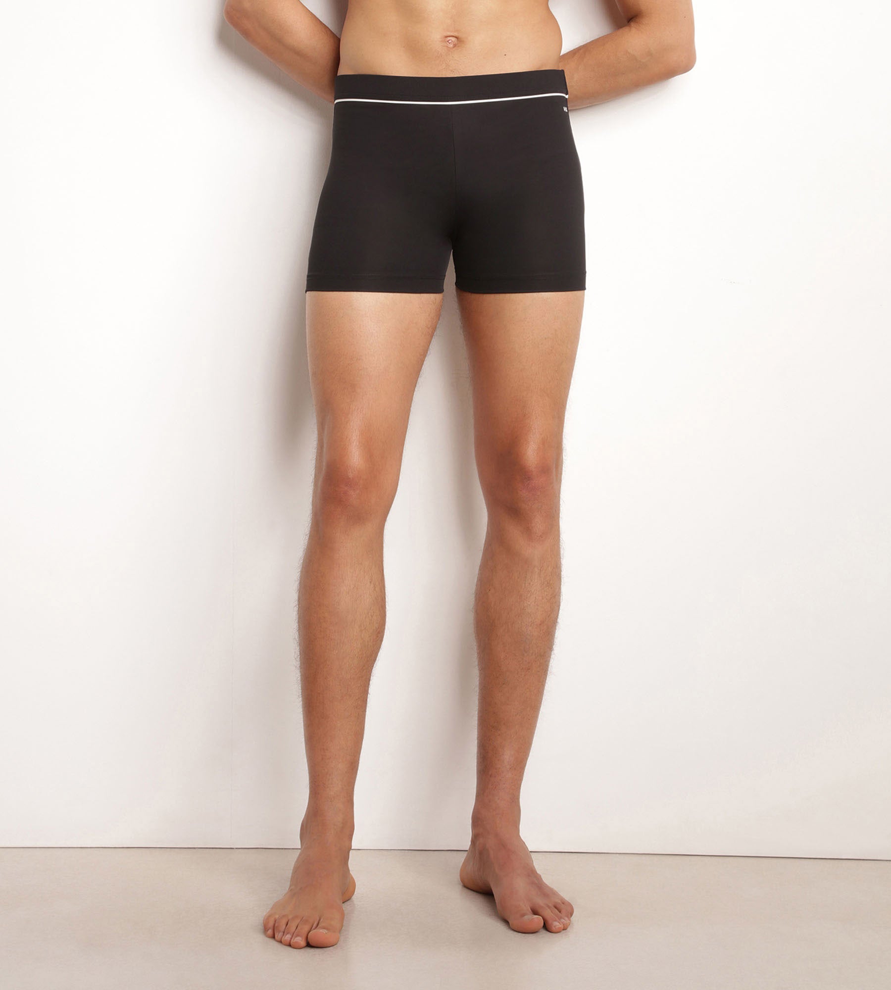 Men's Quick-Dry Microfiber Swim Trunks - Black Dim Move for Swimming, Beach & Pool Activities