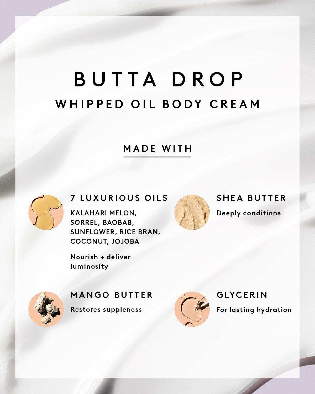 Fenty Fresh Shimmering Butta Drop Whipped Body Cream with Tropical Oils & Shea Butter - Hydrating Moisturizer for Dry Skin, Perfect for Daily Use & Special Occasions