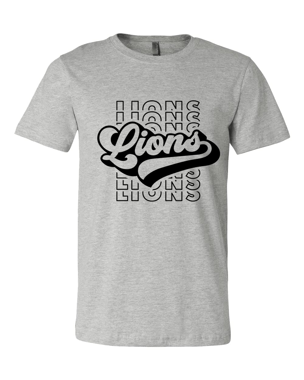 Lions Team Mascot Shirt - Football Fan Apparel for School Spirit & Game Day - Custom Lions School Shirt for Sports Events & Pep Rallies