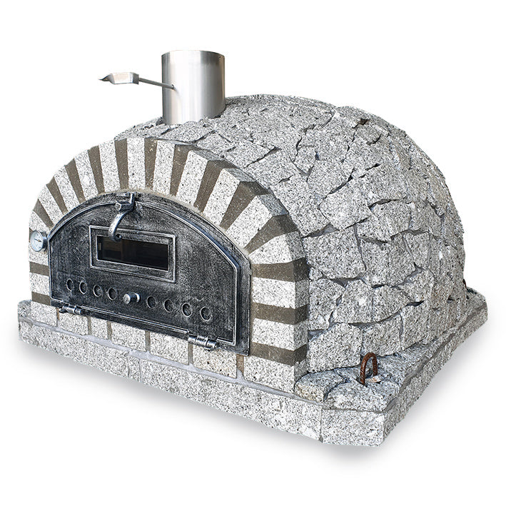 Premium PIZZAIOLI AZUL Granite Outdoor Pizza Oven – High-Temperature Wood Fire & Gas Pizza Maker for Backyard, Patio & Outdoor Cooking