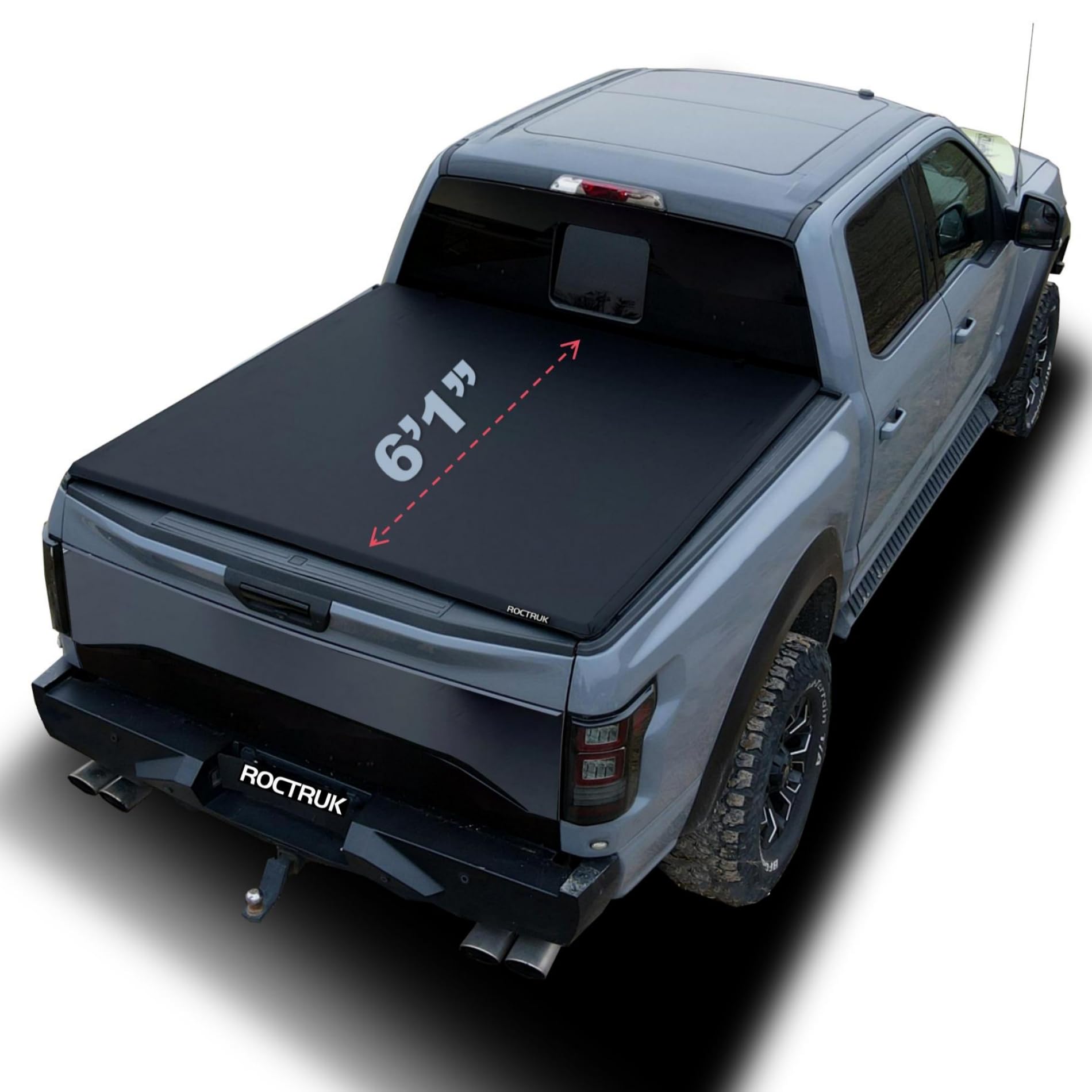 Soft Roll Up Tonneau Cover for 2004-2011 Chevy Colorado & GMC Canyon 6.1ft Truck Bed | Fleetside Design | Waterproof & Durable | Perfect for Camping, Road Trips & Outdoor Adventures