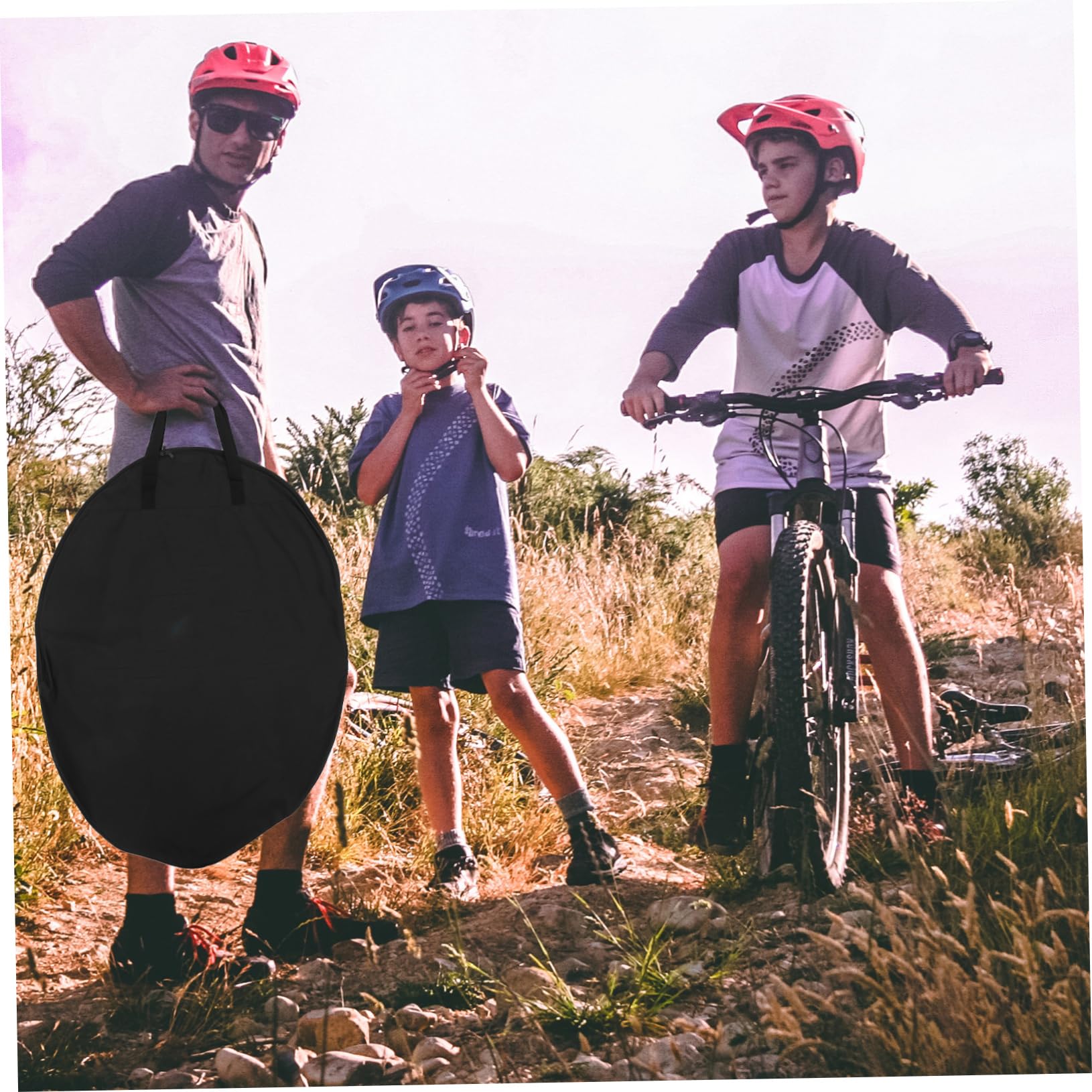 BESPORTBLE Large Capacity Mountain Bike Wheel Storage Bag - Durable Road Bike Wheel Pouch for Cycling Protection | Perfect for Bike Transport & Storage at Home/Garage