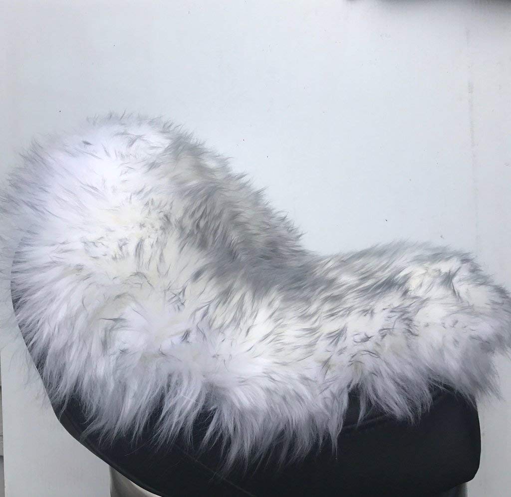Premium Large Sheepskin Buttpad® - Comfortable Motorcycle Seat Cushion with Long Hair Twilight Fur for Harley, Cruiser & Touring Bikes - Ideal for Long Rides & Road Trips