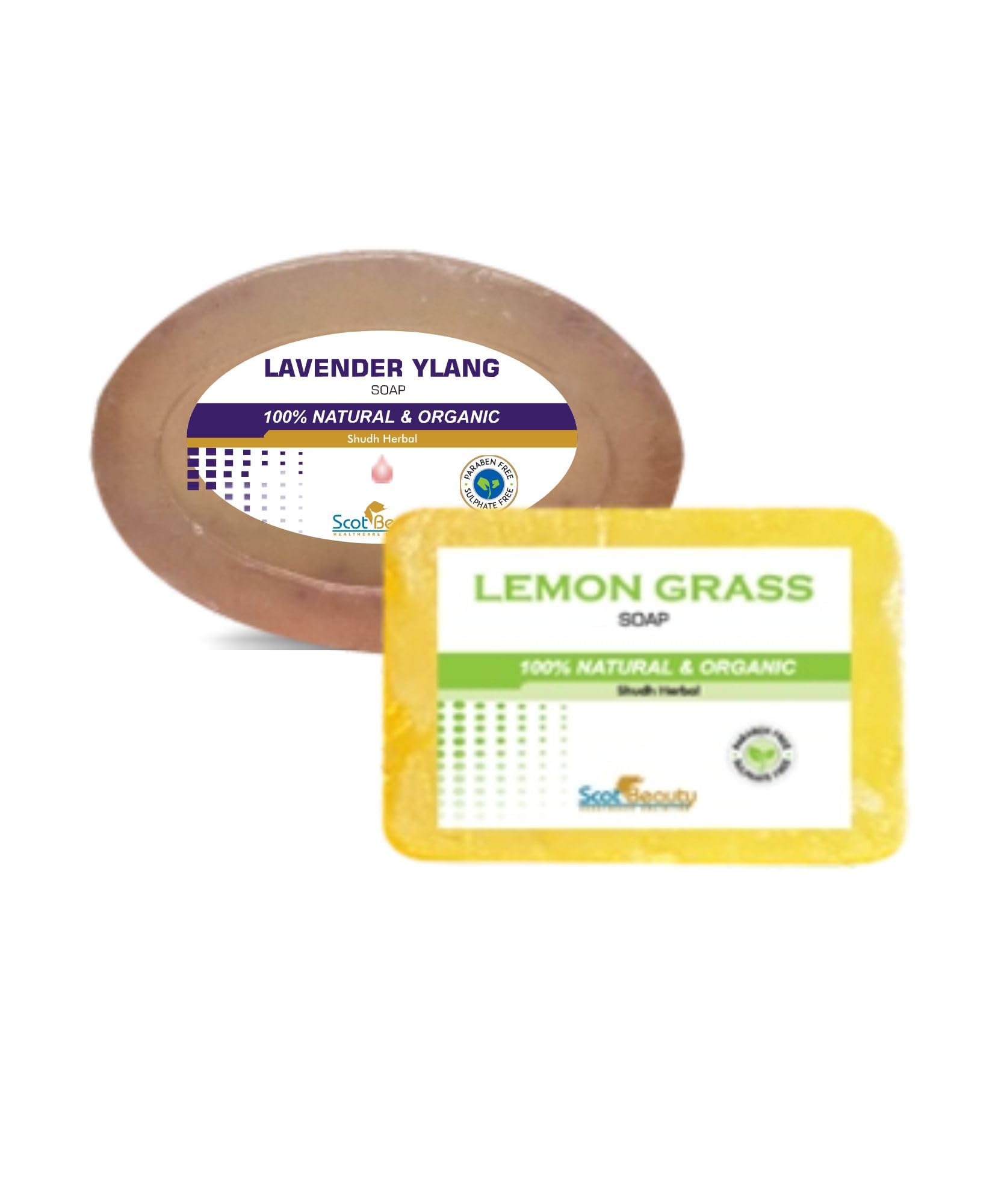 Scotbeauty Lavender & Lemon Scented Soap Combo - Natural Handmade Soap Gift Set for Relaxation & Aromatherapy | Perfect for Bath, Spa, and Home Fragrance
