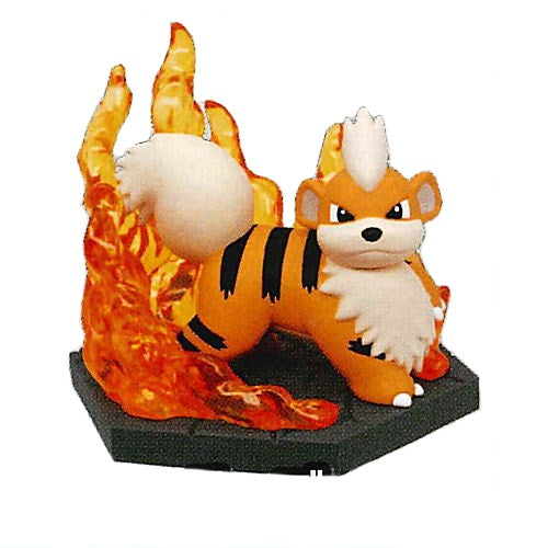 Pokemon Diorama Collectible Toy Set - Grass & Fire Type 3-Inch Figures by Takara Tomy | Perfect for Display, Gifts & Pokemon Collections