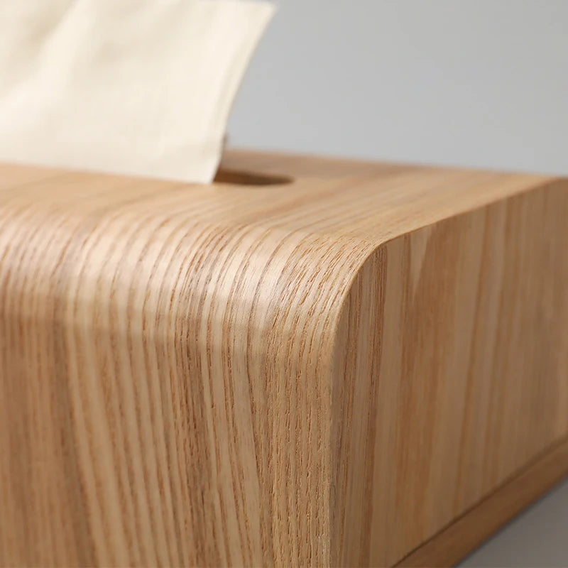 Premium Walnut Wood Tissue Box Holder - Handcrafted Solid Wood Home Decor for Living Room, Bedroom & Bathroom - Elegant & Functional Tissue Paper Dispenser for Home & Office Use