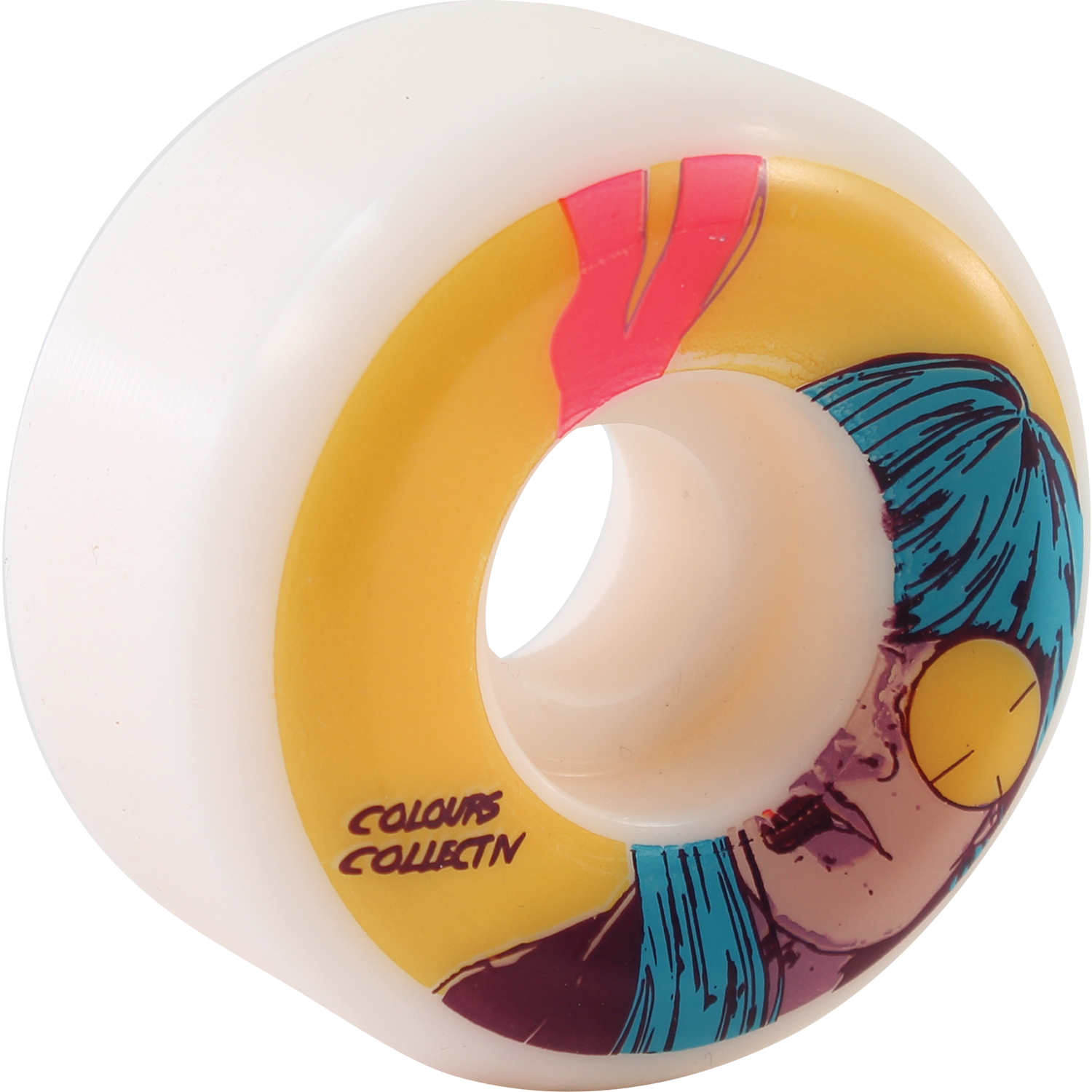 Colours Colective Skateboard Wheels (Set of 4) - High-Performance 54mm 99A Urethane Wheels for Street & Park Skateboarding - Perfect for Tricks, Cruising & Smooth Rides