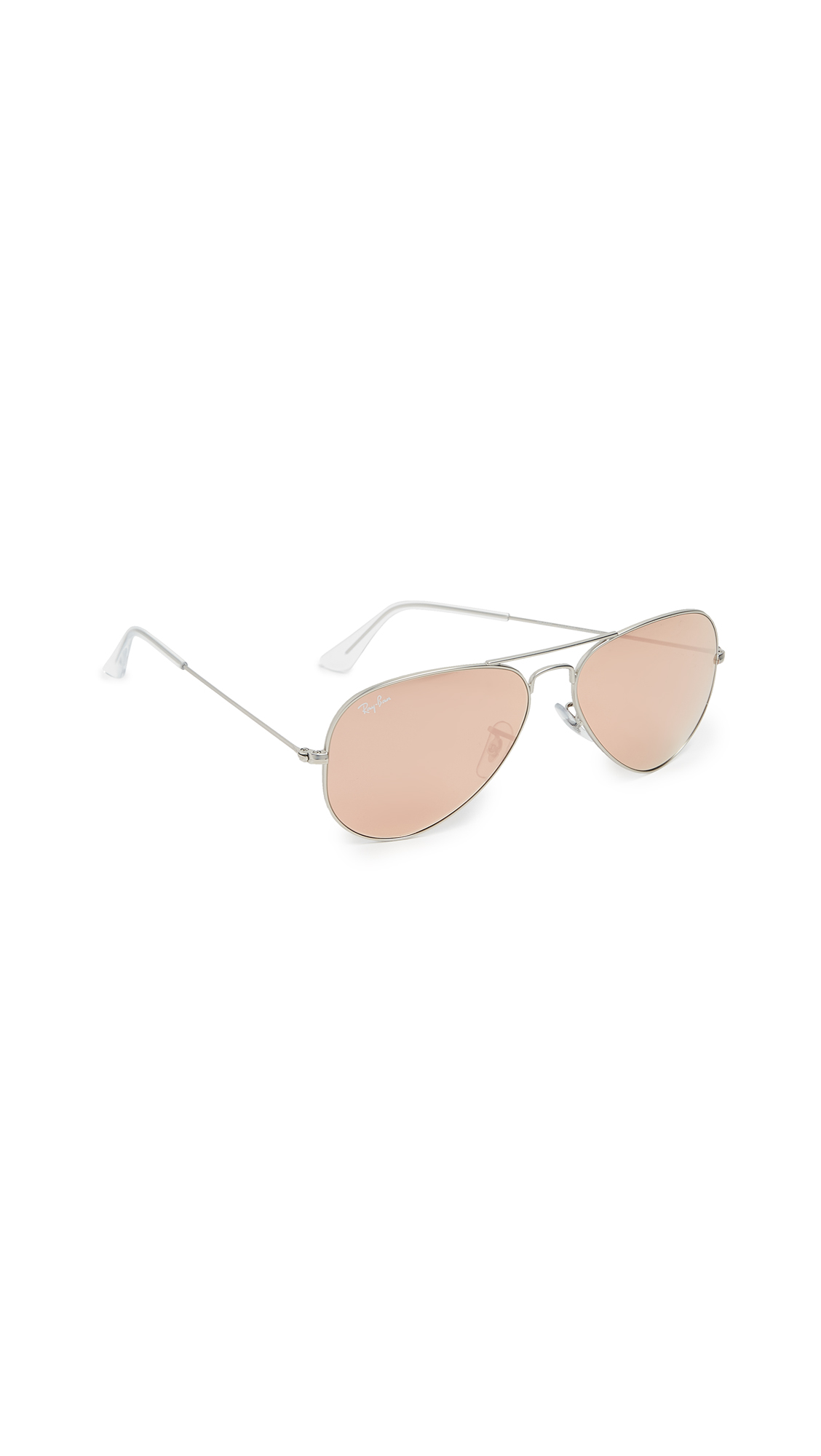 Ray-Ban Women's RB3025 Classic Aviator Sunglasses - Matte Flash Lenses, UV Protection, Lightweight Metal Frame - Perfect for Driving, Travel & Outdoor Activities