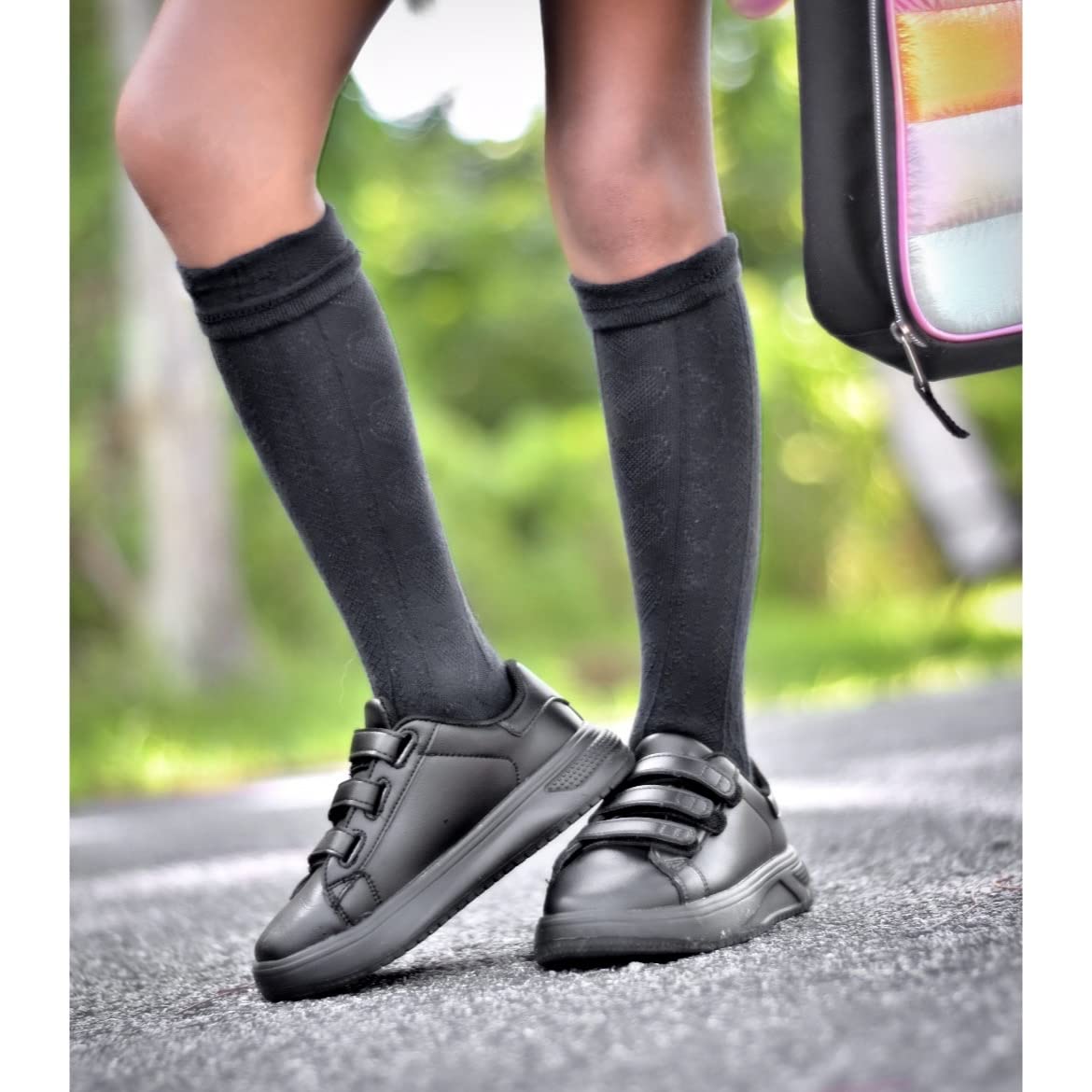 Boys Oxford Black School Uniform Shoes - Unisex Dress Shoes for Kids & Teens - Perfect for School, Church, and Formal Events