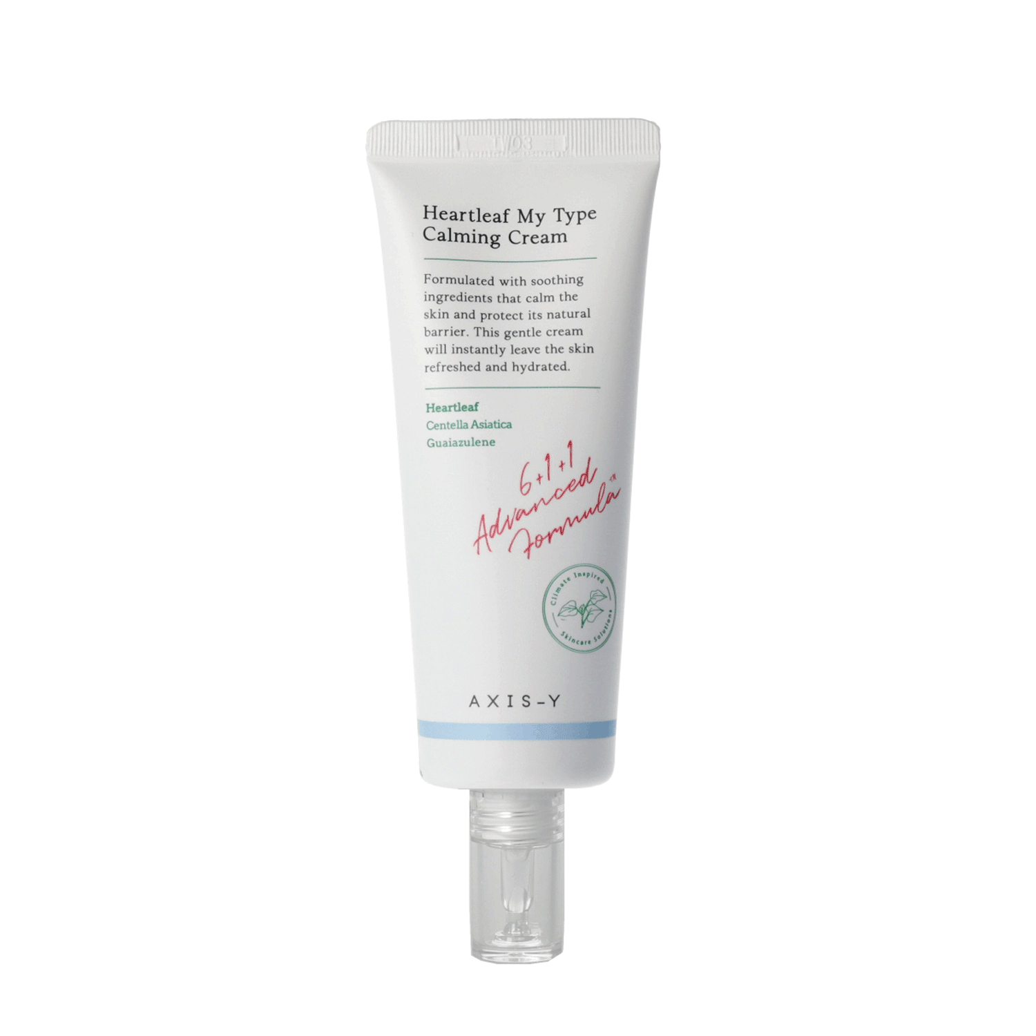 AXIS Y Heartleaf My Type Calming Cream 60ml - Soothing Facial Moisturizer for Sensitive Skin | Hydrating & Redness Relief | Perfect for Daily Skincare Routine & Post-Treatment Care