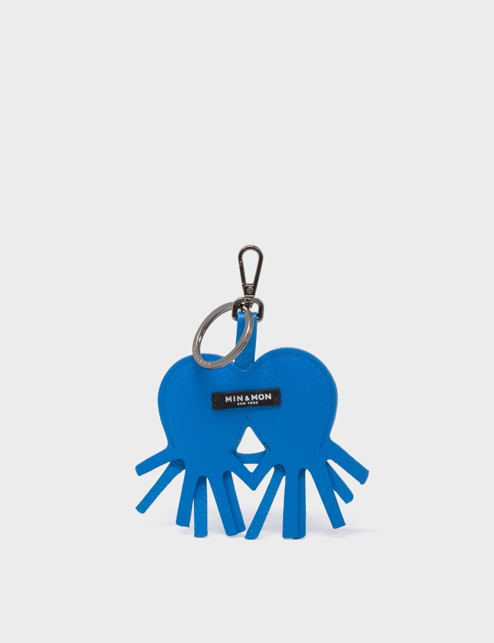 Octotwins Charm - Stylish Ibiza Blue Leather Keychain for Women & Men | Perfect for Gifts, Travel, and Everyday Use