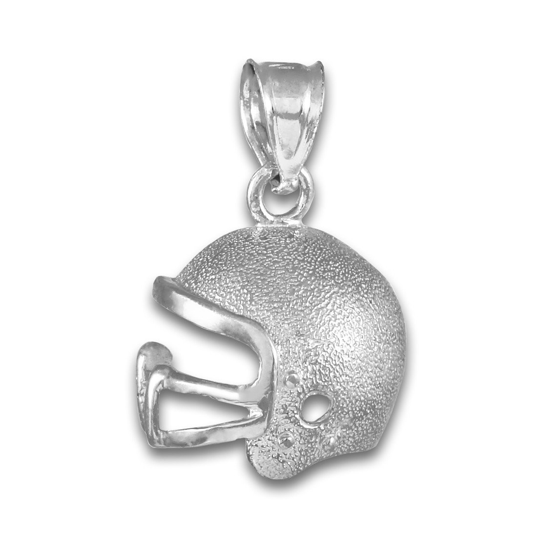 925 Sterling Silver Football Helmet Pendant Necklace for Men - Sports Jewelry Gift for Players & Fans - Perfect for Game Day, Birthdays & Special Occasions