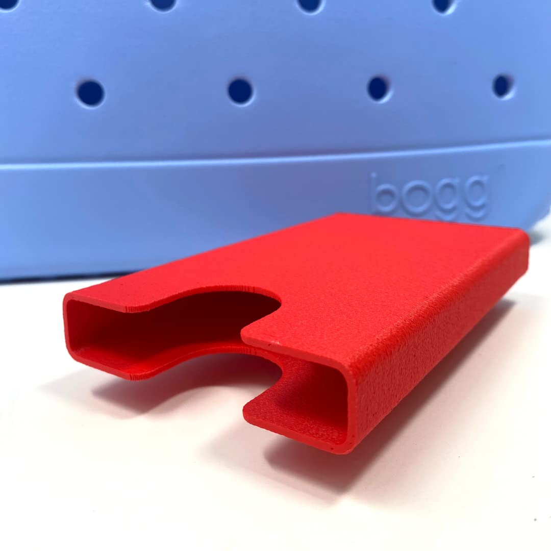 BAGLETS Phone Holder Charm for Bogg Bags - Secure Phone Accessory for Totes - Made in USA (Red) | Perfect for Beach, Pool & Shopping Trips