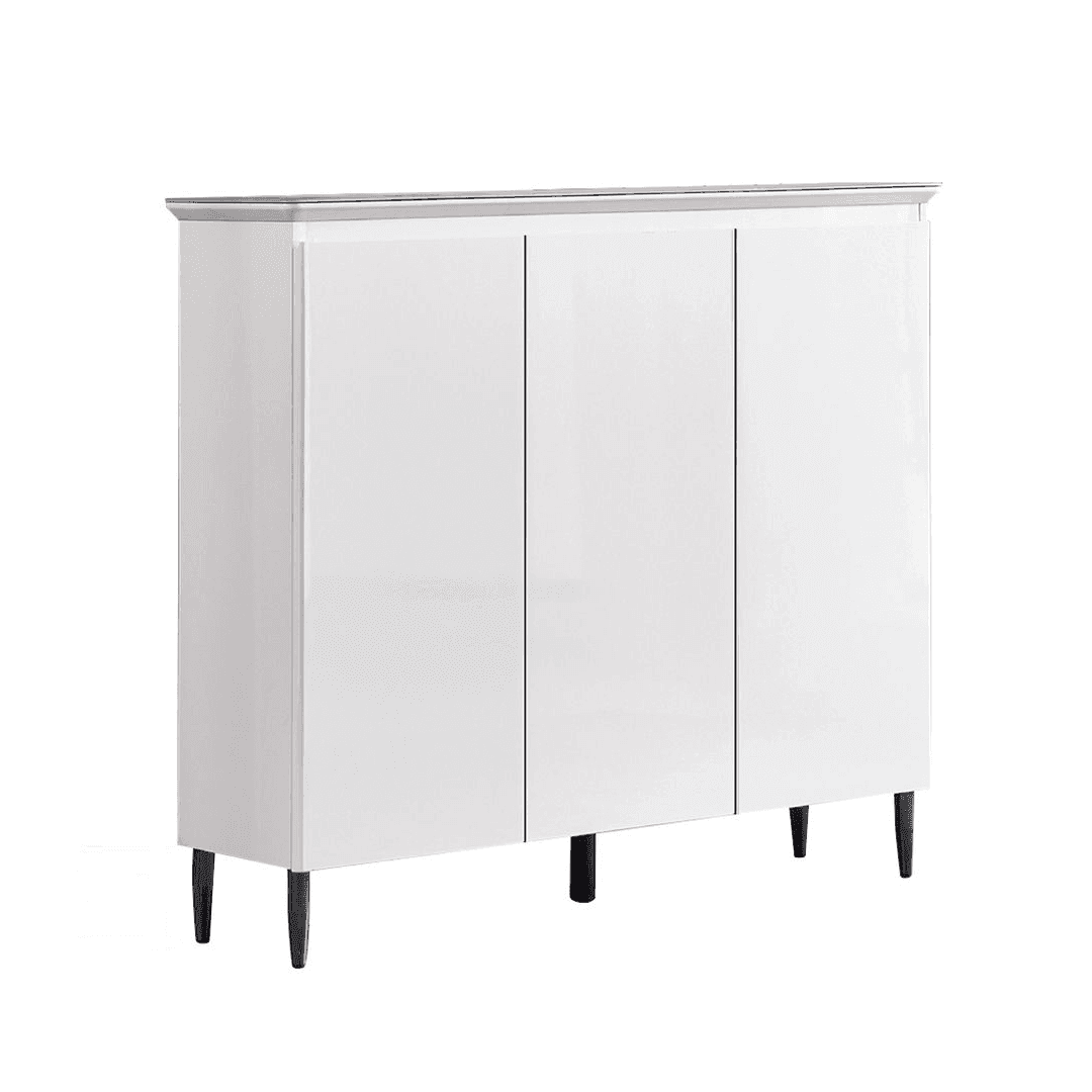 Hale 3-Door Shoe Storage Cabinet - Organize Entryway, Closet & Mudroom Shoes - Space Saving Shoe Rack for Home & Office
