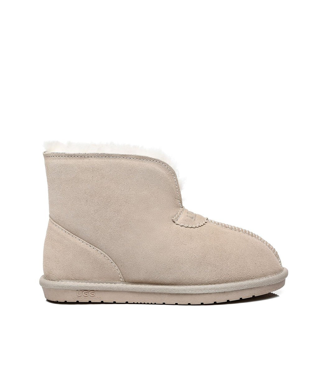 Men's Hushly UGG Slippers - Cozy Sheepskin Indoor/Outdoor House Shoes for Winter Comfort - Perfect for Home, Office & Travel