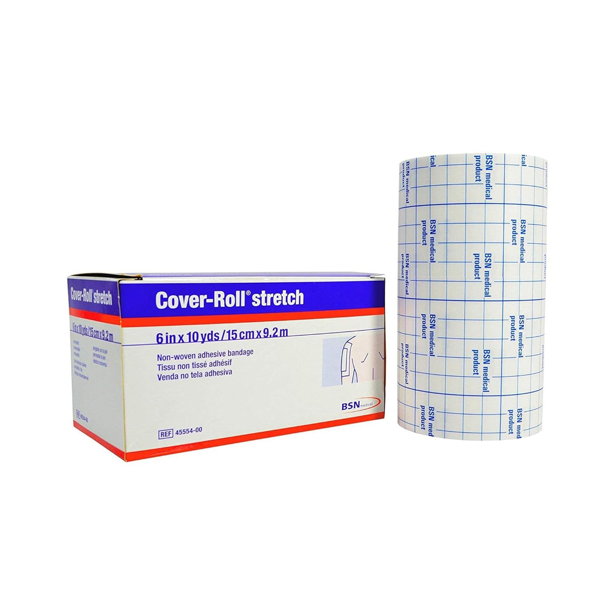 Cover Roll Stretch Non Woven Bandage 6 Inches x 10 Yards - First Aid, Wound Care & Sports Injury Support for Secure Dressing