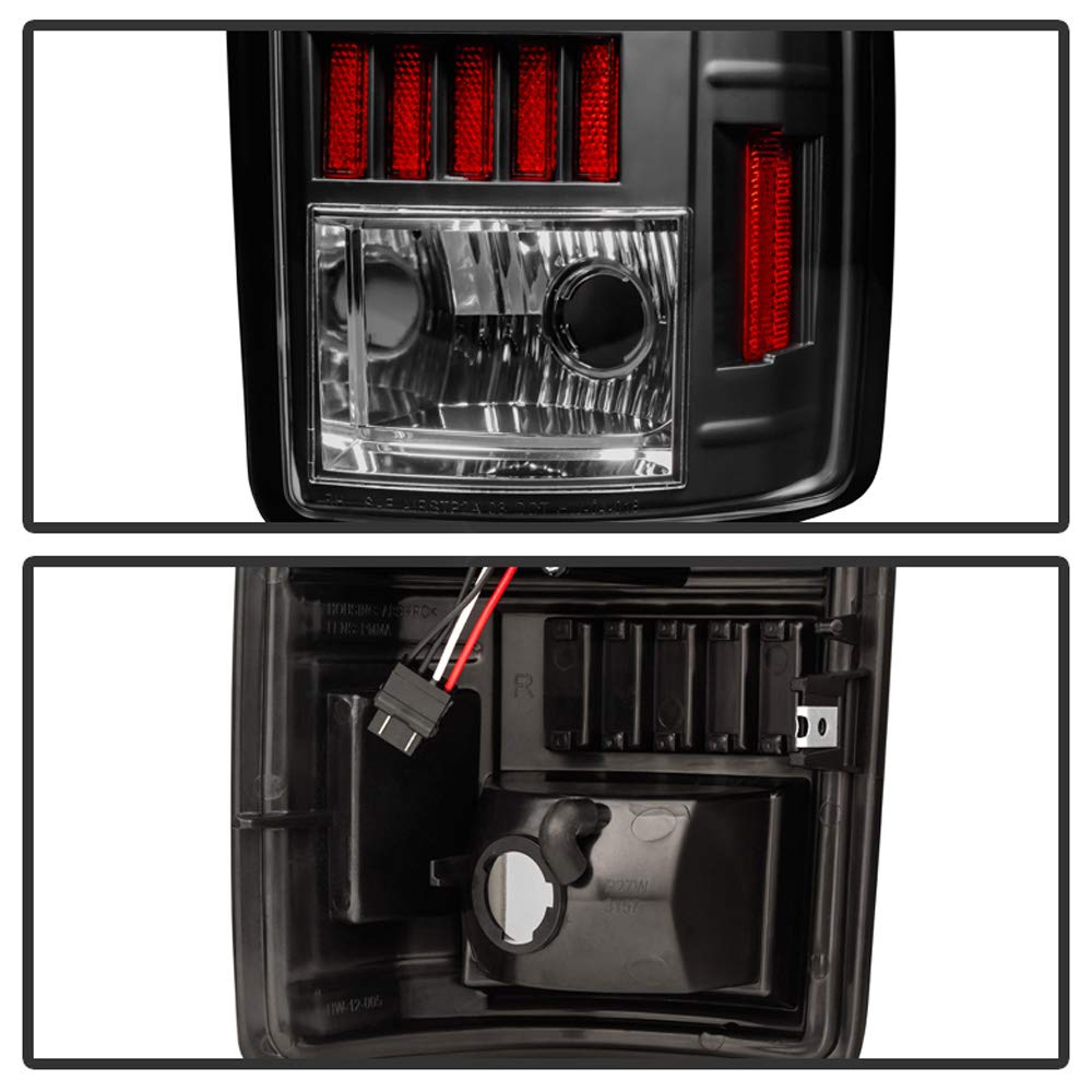 ACANII LED C-Shape Tail Lights for 2000-2006 Chevy Suburban Tahoe & GMC Yukon XL - Black Smoke Lens - Easy Installation - Upgrade Your Vehicle's Style & Visibility for Night Driving & Off-Road Adventures