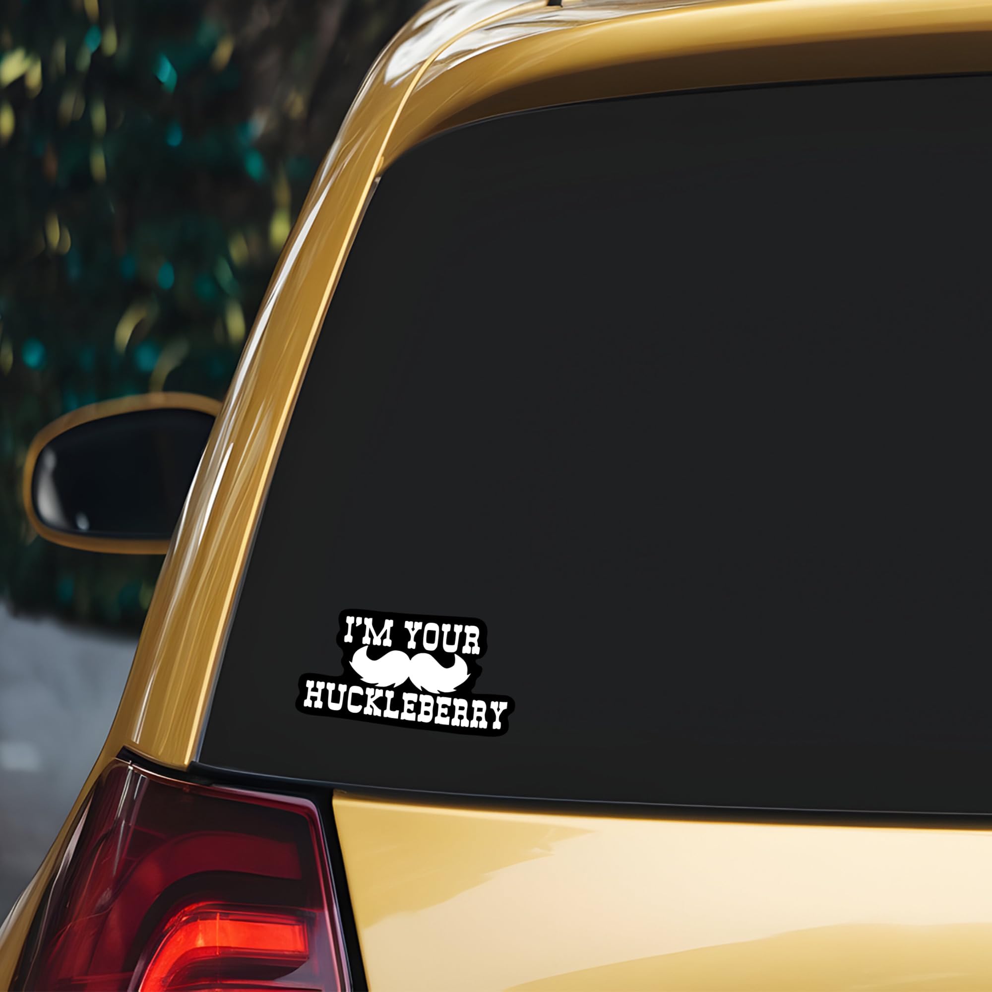 I'm Your Huckleberry Mustache Vinyl Decal Sticker - 5