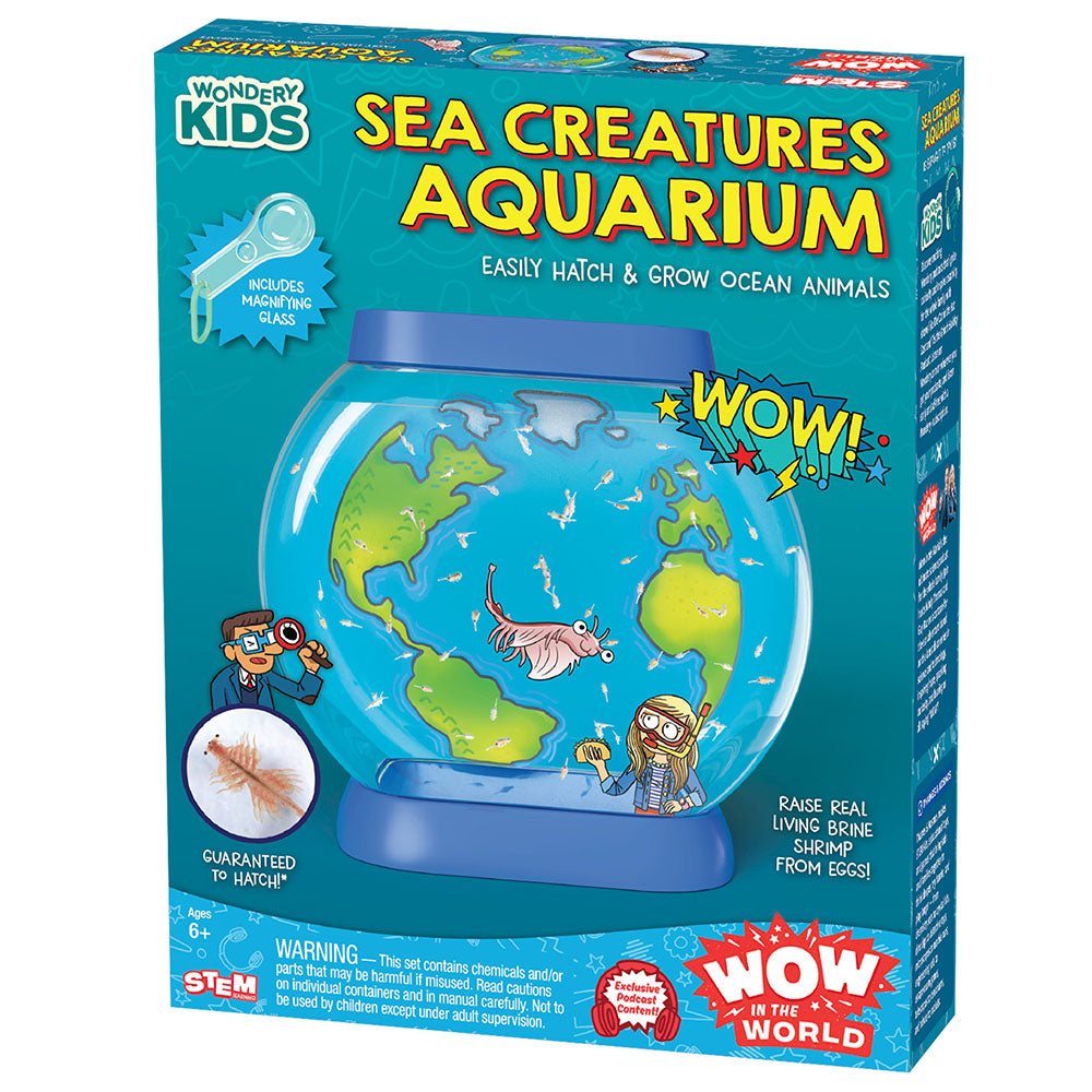 Wow in the World: Sea Creatures Aquarium - Educational Marine Life Toy for Kids | Perfect for Home Decor, Classroom Learning & Ocean-Themed Parties