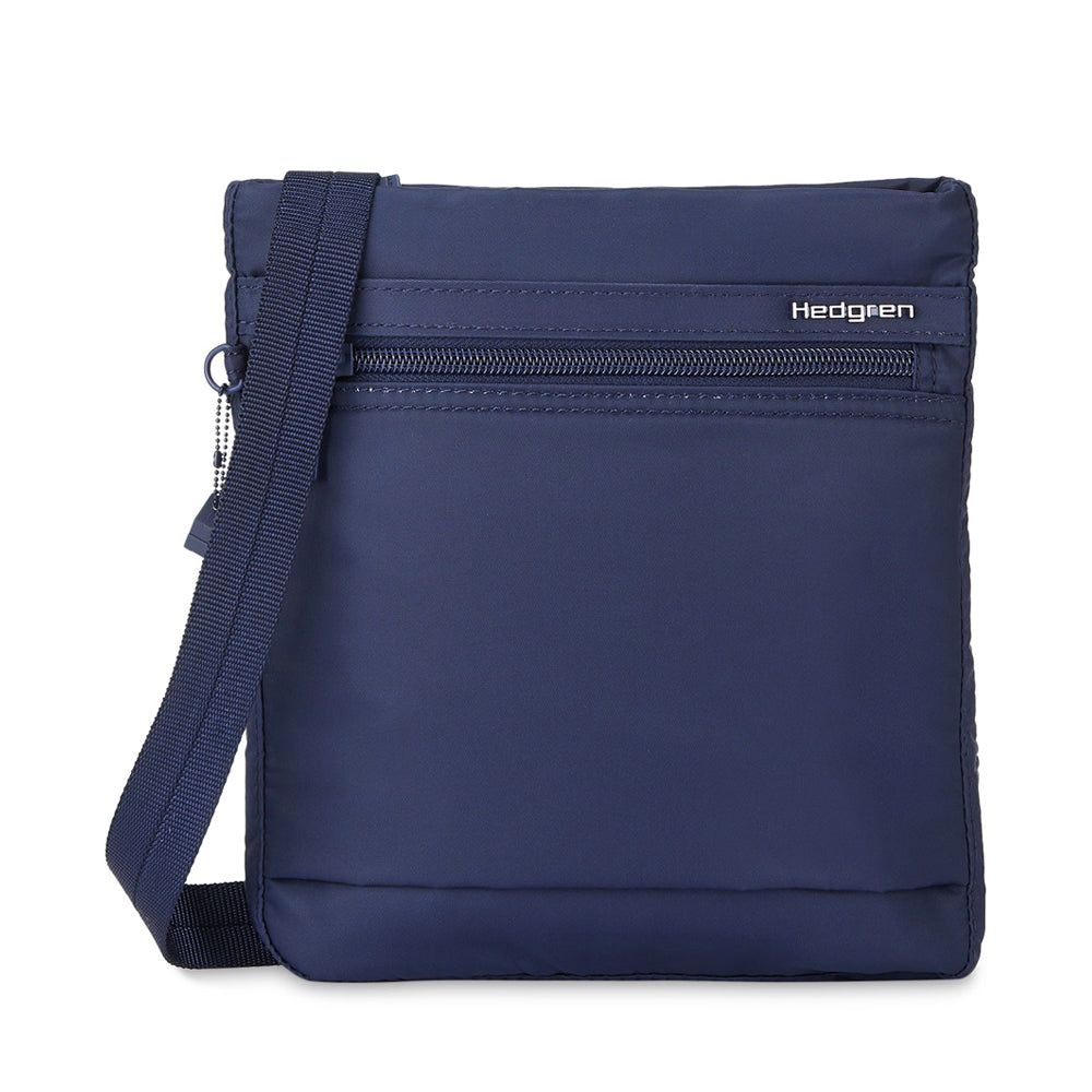 Hedgren Lightweight Crossbody Bag for Women - Waterproof Travel Purse with Adjustable Strap, Navy Blue - Perfect for Daily Commute, Shopping & Travel Accessories