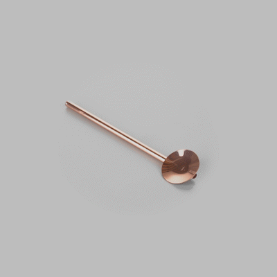 Bar Lux Copper Plated Stainless Steel Julep Spoon Straw - Set of 5 (2 Count Box) - Perfect for Mint Juleps, Cocktails, and Iced Beverages