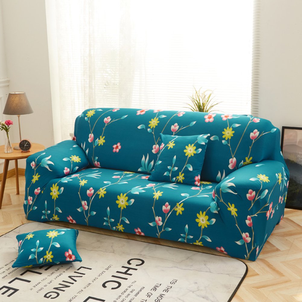 Premium High Elasticity Furniture Protector - Anti-Slip Sofa Cover for U-Shaped & Sectional Couches (55x73 Inch) | All-Season Stretchable Couch Protector for 2-Seater | Home Decor, Pet Protection & Spill Prevention