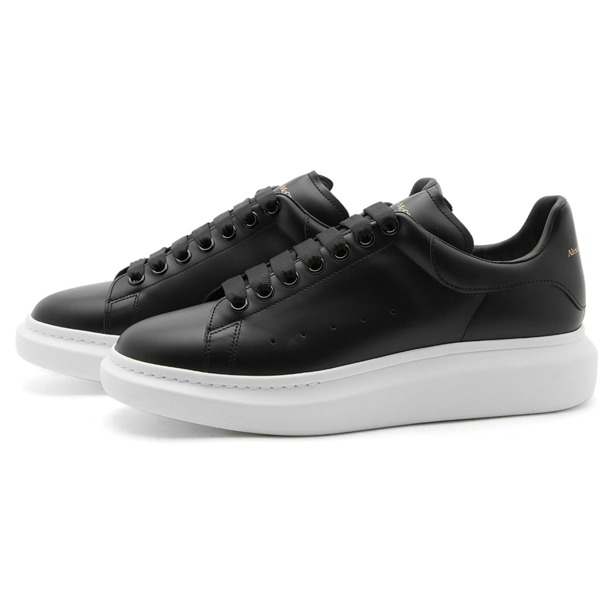 Alexander McQueen Black Raised Sole Sneakers for Women - Stylish Comfort for Casual Outings & Everyday Wear