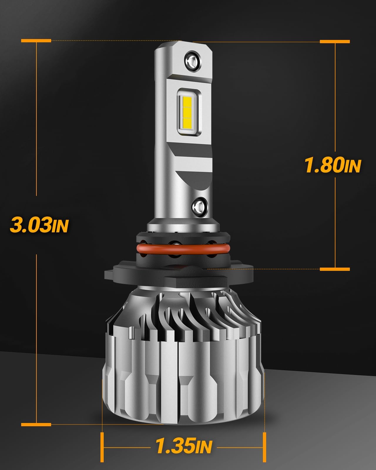 SEALIGHT 9005/HB3 LED Bulbs 33000LM Super Bright 6500K Cool White - 60000+ Hours Lifespan, IP68 Waterproof, Plug-N-Play Installation with Cooling Fan - Perfect for Fog Lights, Powersports, Off-Road Vehicles & Night Driving (Pack of 2)