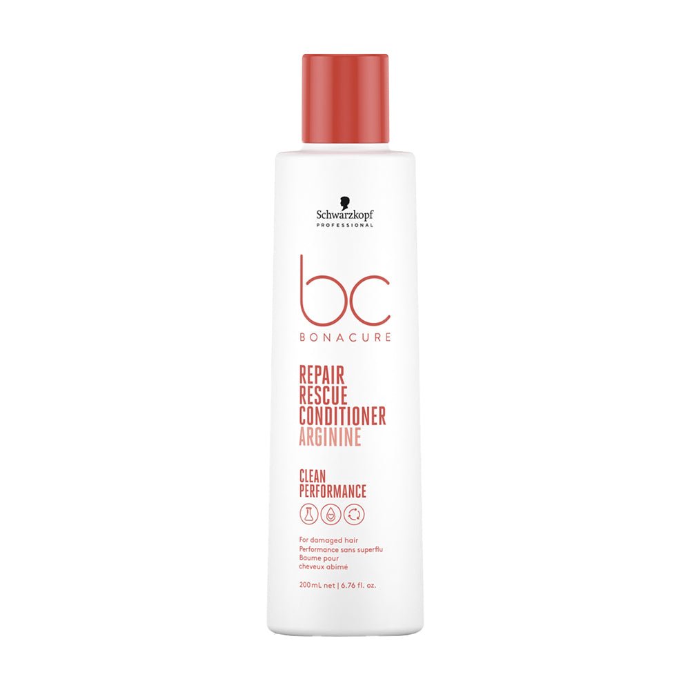 Schwarzkopf Professional BC Clean Performance Repair Rescue Conditioner 200ml - Hair Repair & Hydration for Damaged Hair - Salon Quality Treatment for Dry, Frizzy Hair at Home