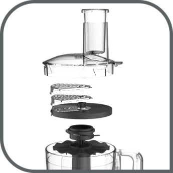 DO2461 7-Cup Food Processor - Powerful 450W Motor for Chopping, Slicing & Shredding - Perfect for Meal Prep, Smoothies & Baking (BPA-Free)