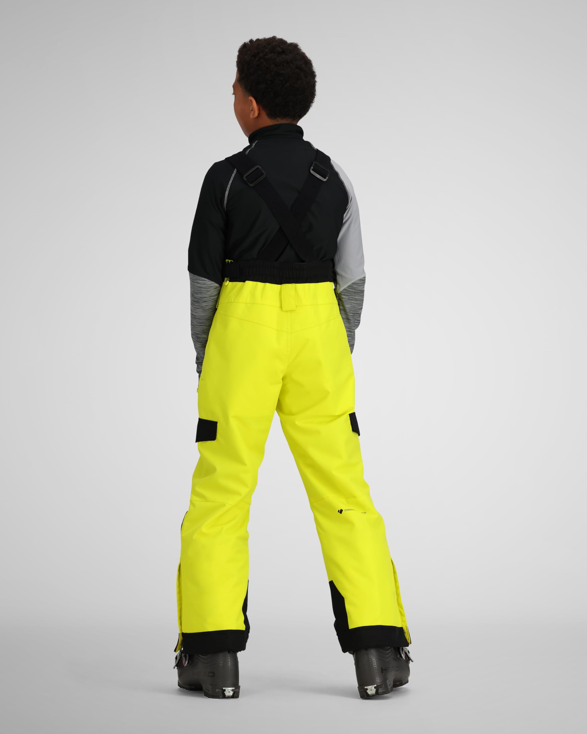Obermeyer Teen Boys' Connor Bib Snow Pants - Waterproof Insulated Ski Bibs for Cold Weather, Snowboarding & Winter Sports