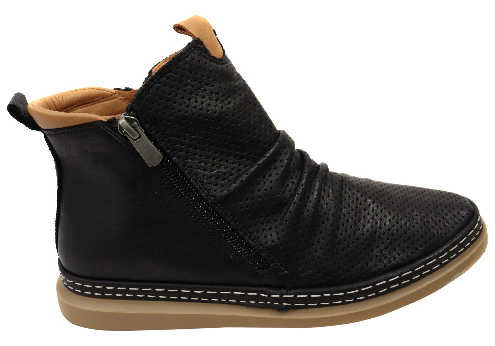 Orizonte Embia Women's European Comfortable Leather Ankle Boots - Stylish & Soft for Walking, Work & Casual Outfits