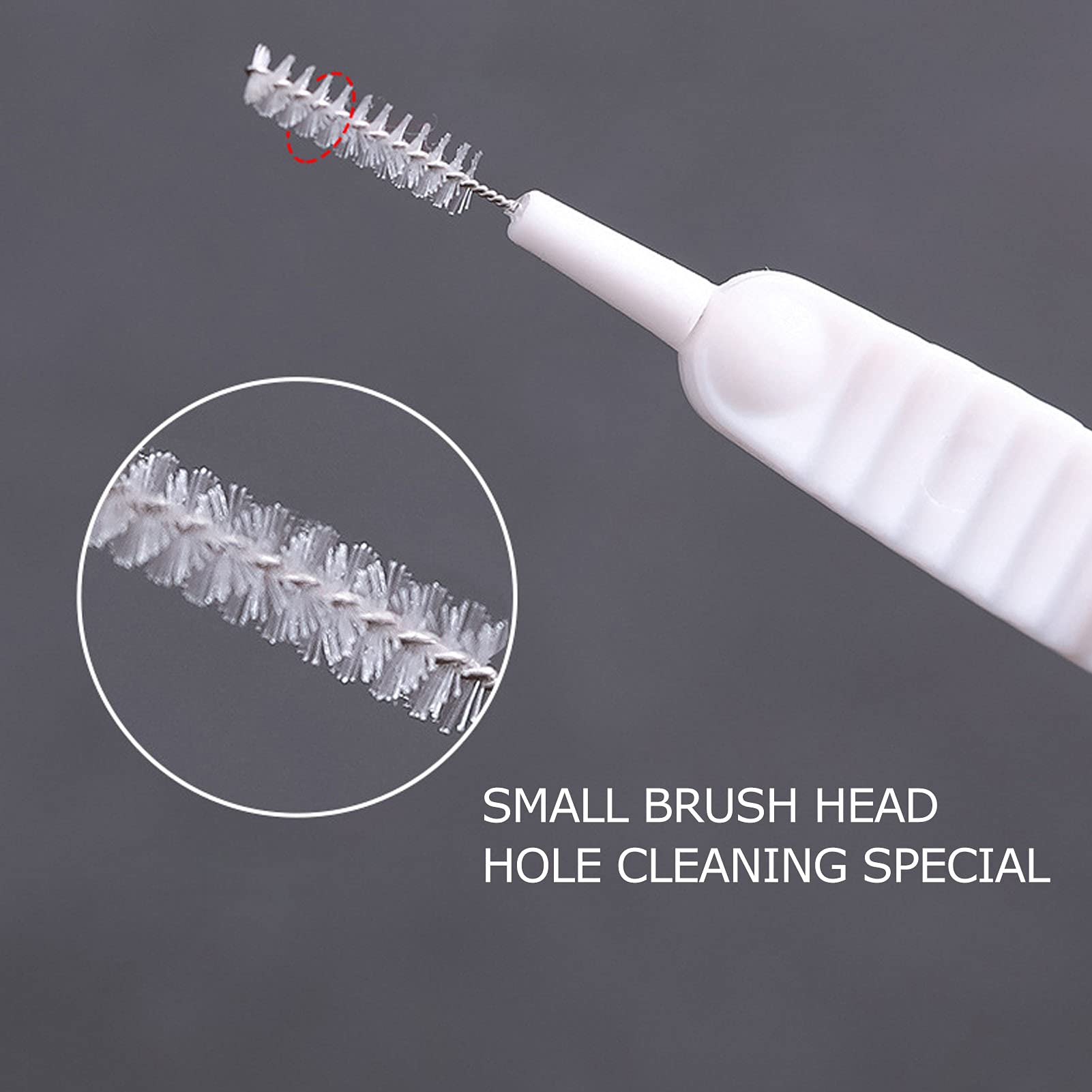 10PCS Shower Hole Cleaner Brush - Anti-Clogging Showerhead Cleaning Tool for Bathroom & Kitchen Faucets - Perfect for Removing Mineral Deposits & Hard Water Stains