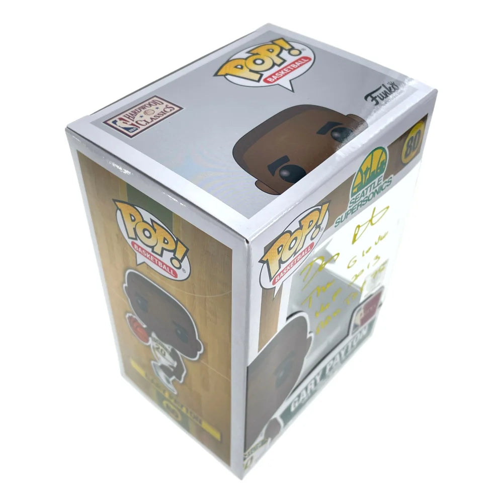 Gary Payton Autographed Funko Pop Vinyl Figure - Seattle SuperSonics #80 with JSA COA - Signed Memorabilia for NBA Fans & Collectors | Perfect for Display, Gifts, and Sports Memorabilia Collections