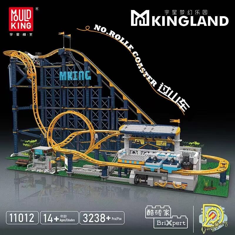 Mould King 11012 Roller Coaster Building Blocks Set - STEM Educational Toy for Kids & Adults - Perfect for Birthday Gifts & Family Fun Activities