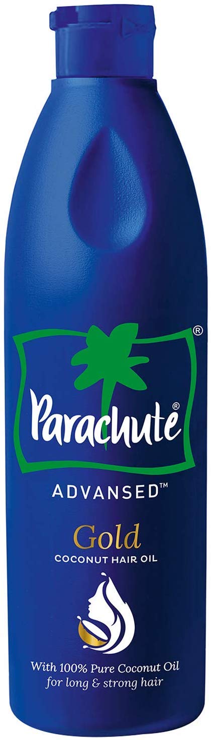 Parachute Advanced Gold Coconut Hair Oil, 280ml - 100% Pure Coconut Oil for Hair Growth & Shine - Perfect for Daily Hair Care, Scalp Massage & Deep Conditioning