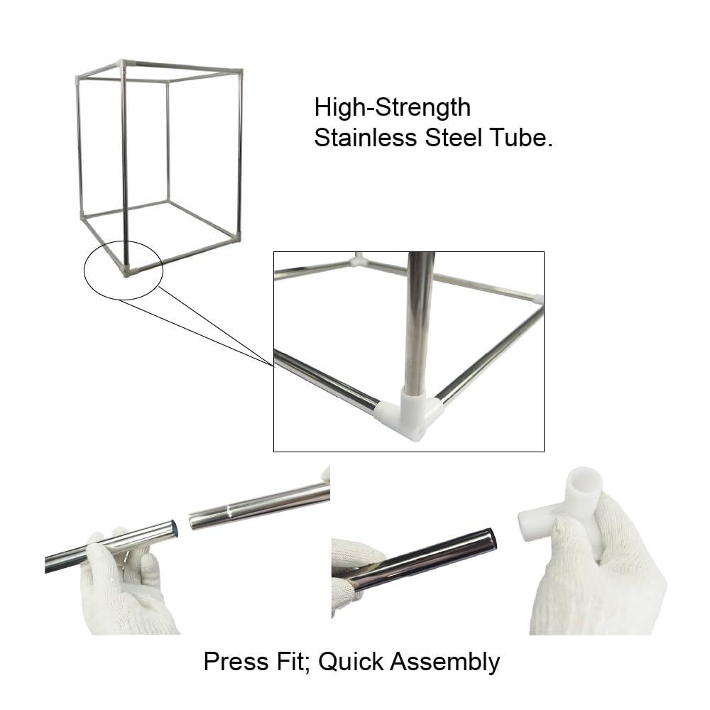 Fireproof Resin 3D Printer Enclosure with Ventilation System - UV Blocking Window, 12V Fan & Pre-Installed Vent Pipe for Odor & Fume Extraction - Insulated Warm Chamber for LCD 3D Printing - Perfect for Home Studios & Small Workshops