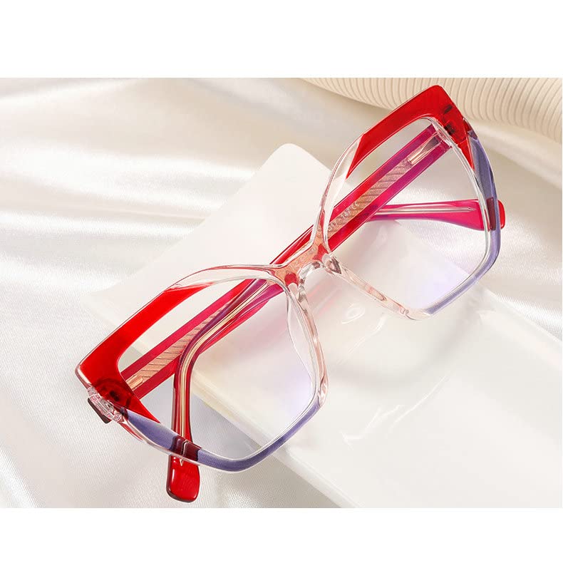 Women's Cat Eye Multifocal Progressive Photochromic Reading Glasses - Transition Computer Glasses with Anti-UV Protection - Perfect for Reading, Driving & Outdoor Activities