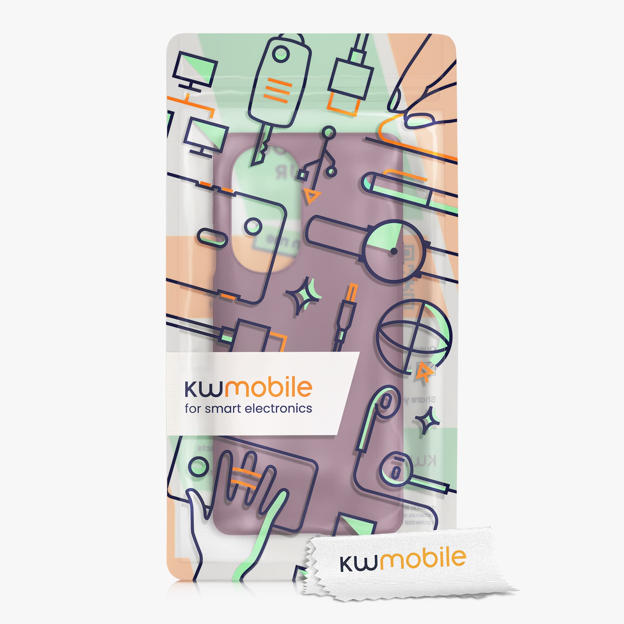 kwmobile Soft Slim Protective TPU Silicone Case for Motorola Edge 30 Pro / Edge Plus 2022 / Edge X30 - Shockproof Cover in Bordeaux Violet - Perfect for Daily Use, Travel & Outdoor Activities